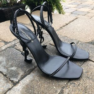 Yves Saint Laurent Opyum Sandals with black heel